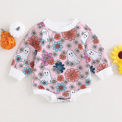 Baby Halloween Print Rompers