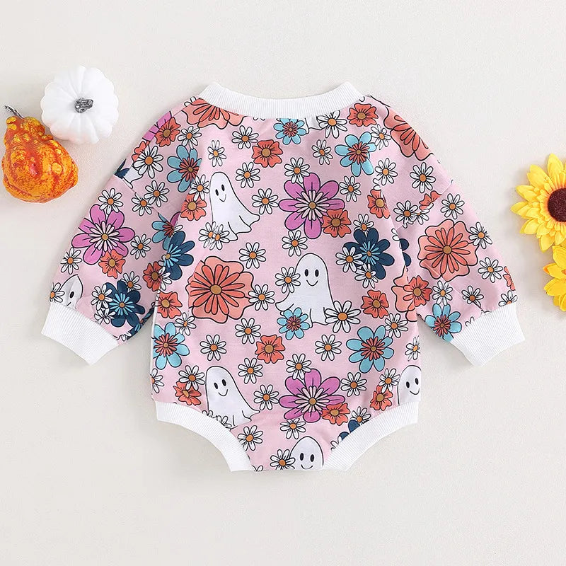 Baby Halloween Print Rompers