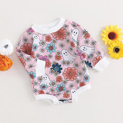 Baby Halloween Print Rompers