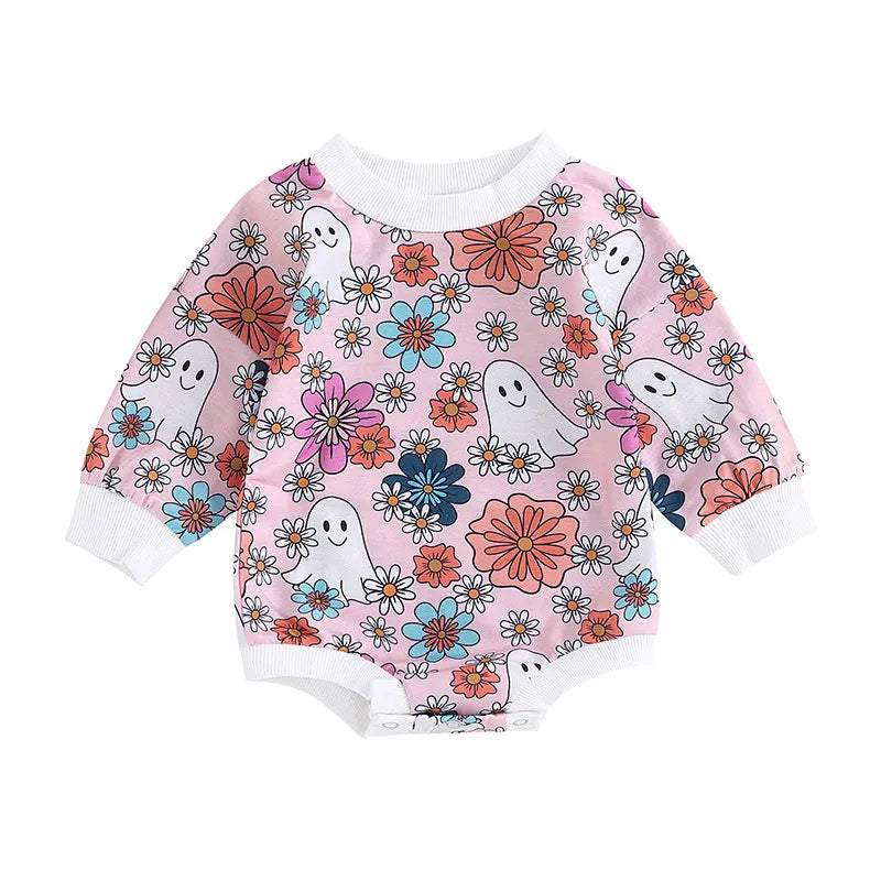 Baby Halloween Print Rompers