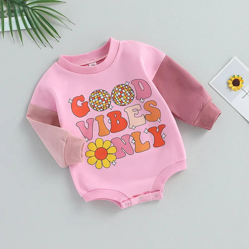 Baby Good Vibes Nnly rRomper