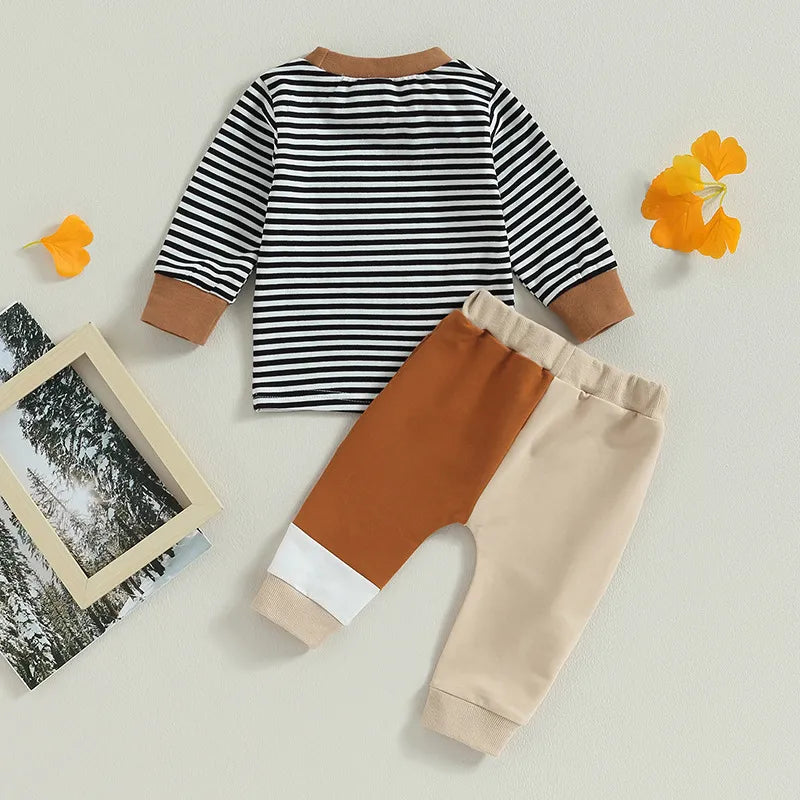 2-Piece Baby Boy Striped Suit