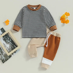 2-Piece Baby Boy Striped Suit