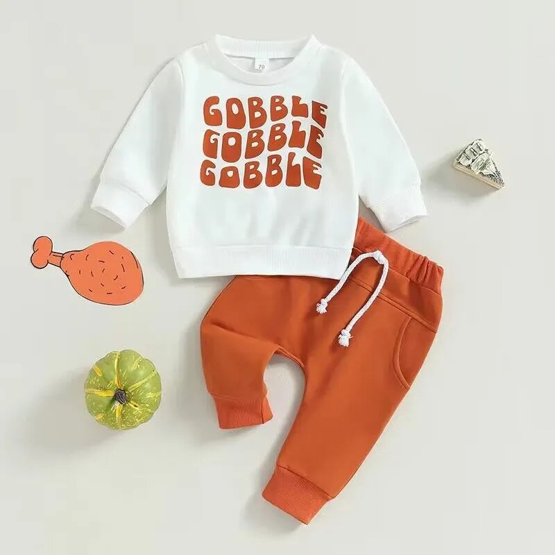 2pcs Baby Boy Thanksgiving Set