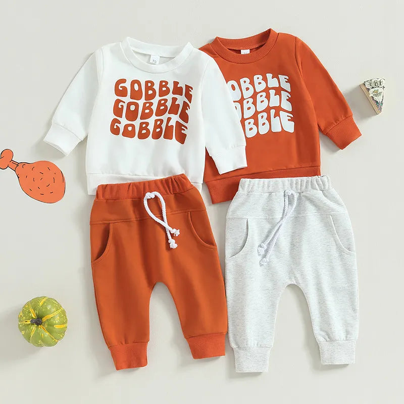 2pcs Baby Boy Thanksgiving Set