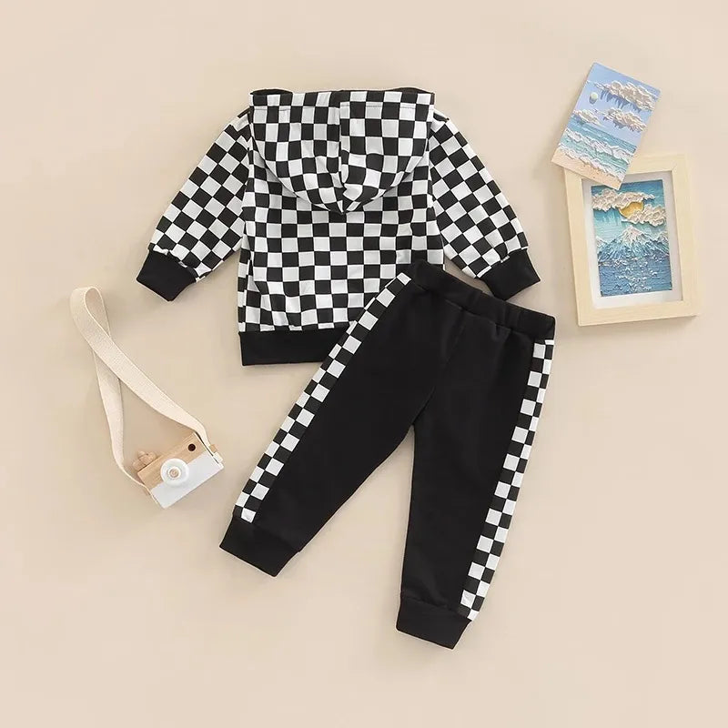 Baby Checkerboard Print Set