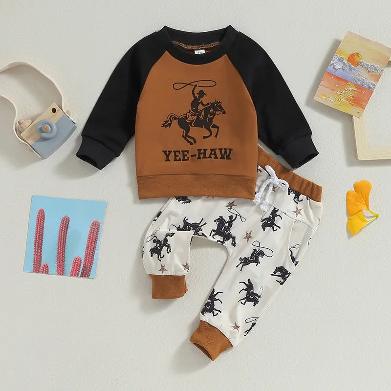 Baby Cowboy Yee-Haw Print Set