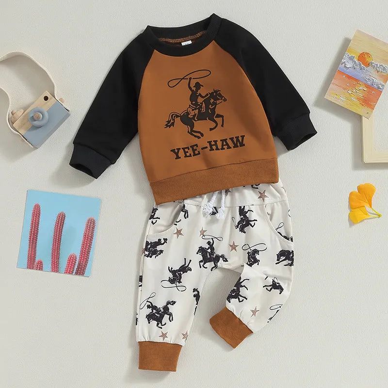 Baby Cowboy Yee-Haw Print Set