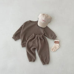 2 Piece Baby Solid Color Set