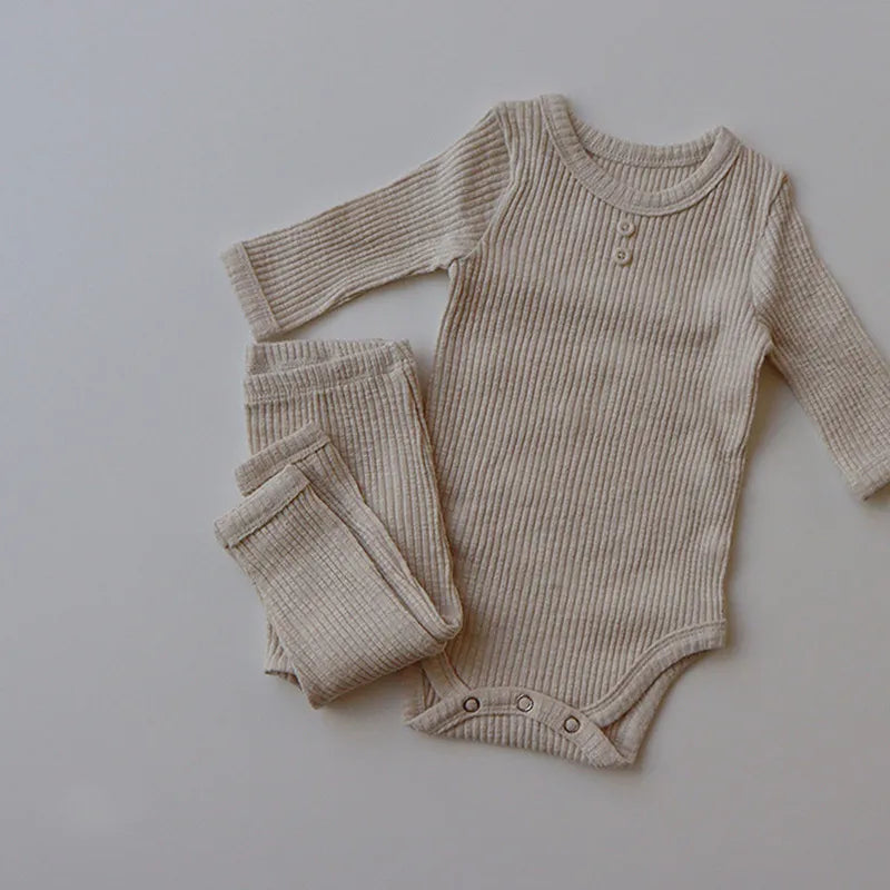 2 Piece Baby Solid Color Set