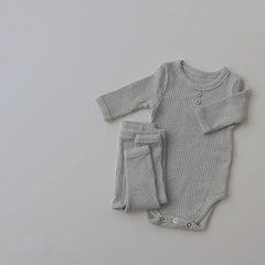 2 Piece Baby Solid Color Set