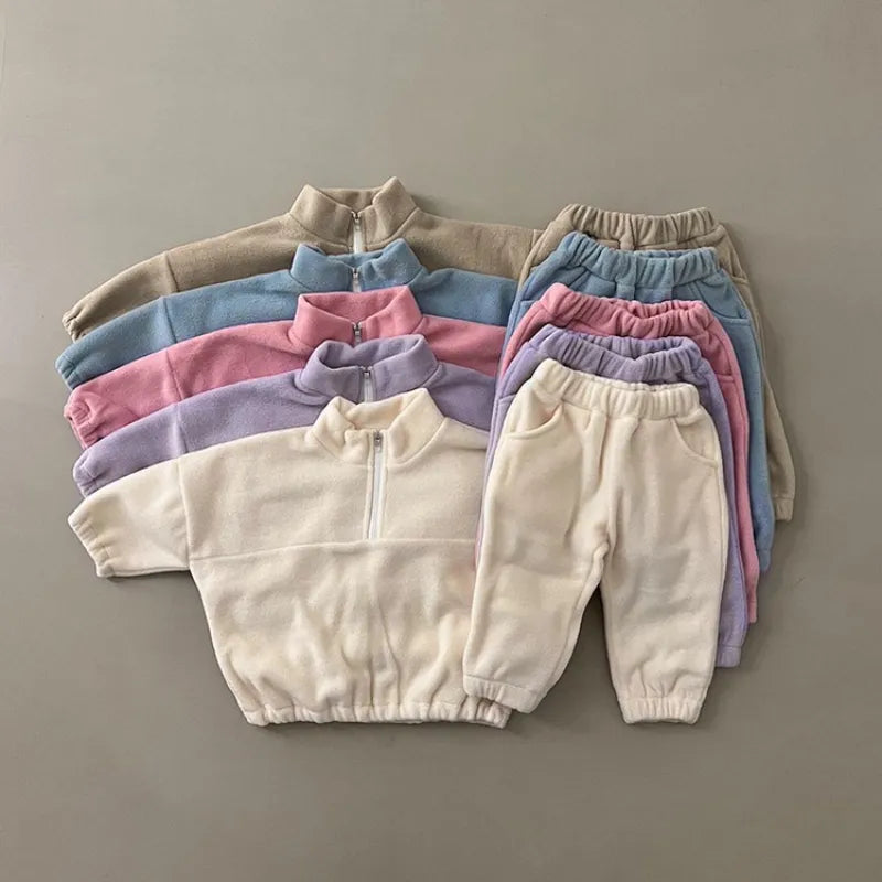 2 Piece Baby Solid Color Set