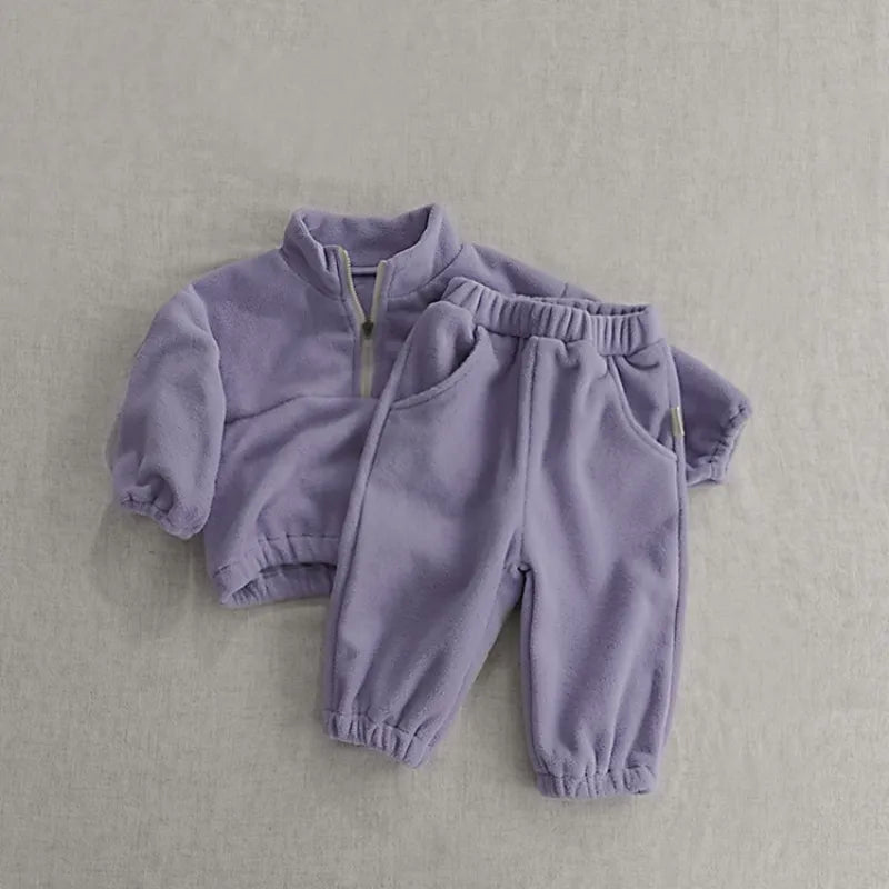 2 Piece Baby Solid Color Set