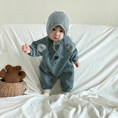 Baby Bear Solid Color Romper