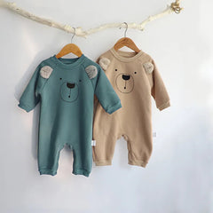 Baby Bear Solid Color Romper