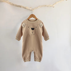 Baby Bear Solid Color Romper