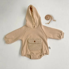 Baby Solid Color Round Neck Bodysuit