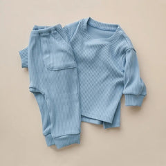 2 Piece Baby Solid Color Set