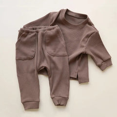 2 Piece Baby Solid Color Set