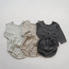 2 Piece Baby Solid Color Set