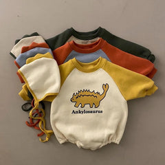 Baby Dinosaur Fleece Lined Bodysuit