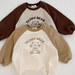 Baby Bear Patch Crew Neck Bodysuit