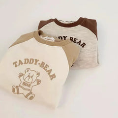 Baby Bear Patch Crew Neck Bodysuit