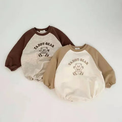 Baby Bear Patch Crew Neck Bodysuit