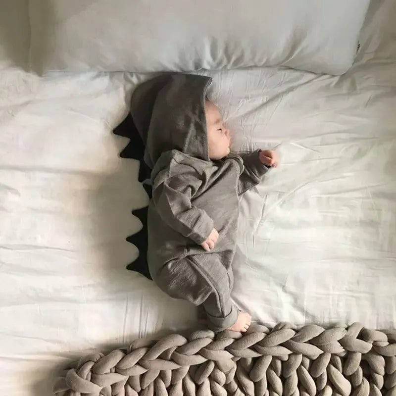 baby dinosaur hoodie romper