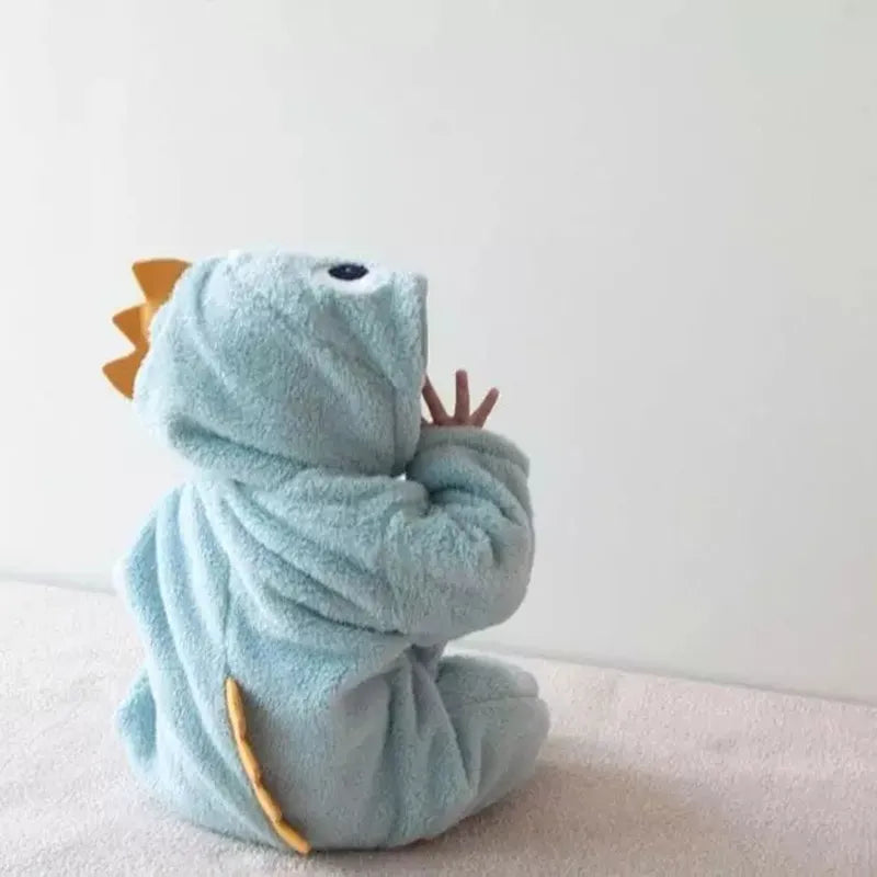 baby dinosaur hoodie romper