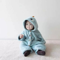 baby dinosaur hoodie romper