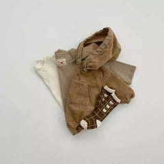 Baby Cute Bear Ears Hooded Bodysuit