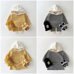 2 piece baby striped suit