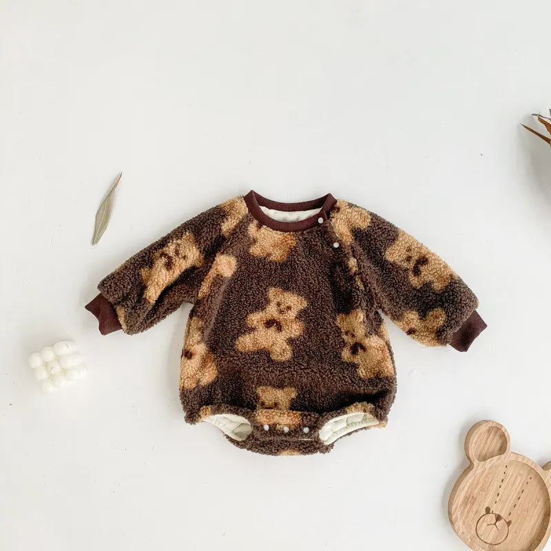 Bear wool lambing Bodysuit