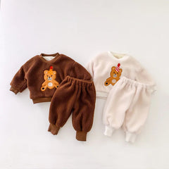 2 piece bear warm suit