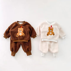 2 piece bear warm suit