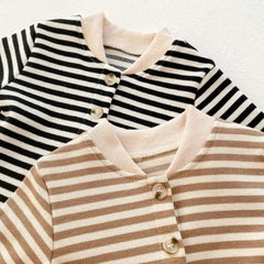 2 piece baby striped suit