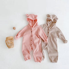 Baby solid color romper