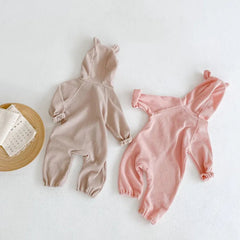 Baby solid color romper