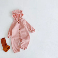 Baby solid color romper