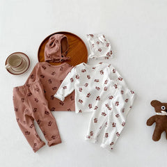 2 piece baby Bear print set