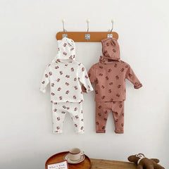 2 piece baby Bear print set