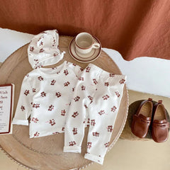 2 piece baby Bear print set