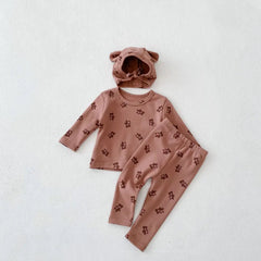 2 piece baby Bear print set