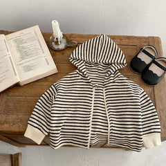 baby Striped hooded top