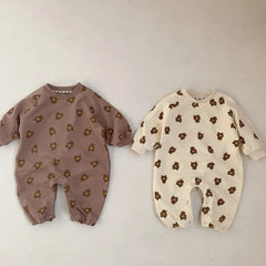 Baby Bear print romper