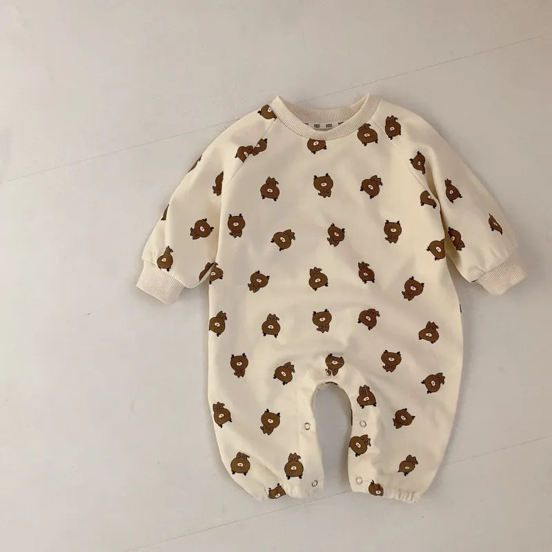 Baby Bear print romper