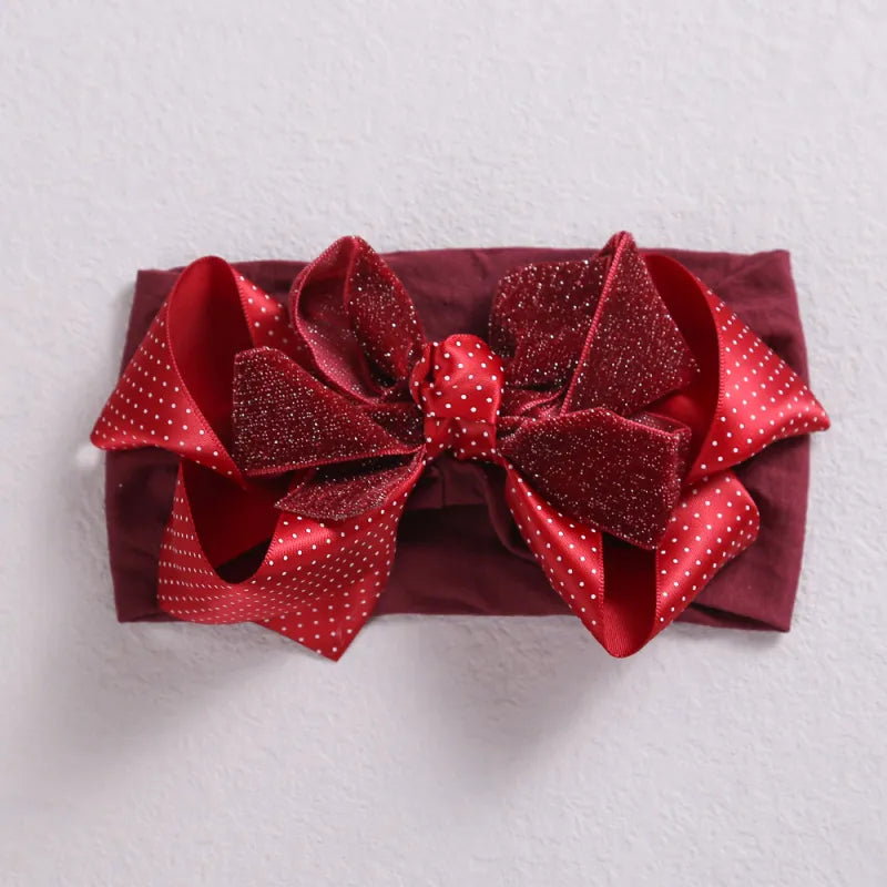 Baby Girls Christmas Bow Headband