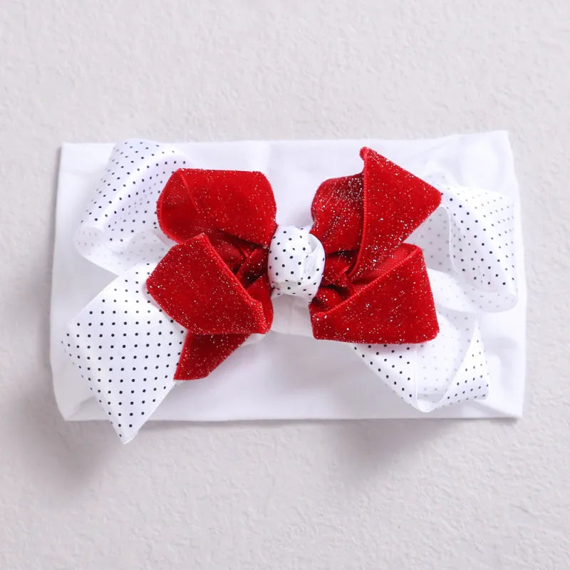 Baby Girls Christmas Bow Headband