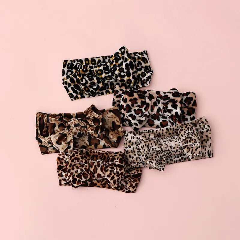Baby Girl Leopard Bow Headband